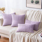 MIULEE Purple Decorative Throw Pillow Covers - Image 4