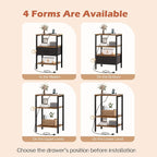 SUPERJARE Nightstand Set of 2, Bed Side Tables - Image 5