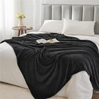 BEDELITE Fleece Blanket Soft Plush Full Bed Blanket Black 84"x90" | Ultra Soft - Image 5