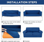 HunnmingRe Sofa Covers for 3 Cushion Couch Stretch Sofa and Loveseat Covers Set - Image 3