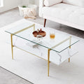 LumFurn Rectangle Coffee Table for Living Room, Mid-Century Modern Design by LumFurn