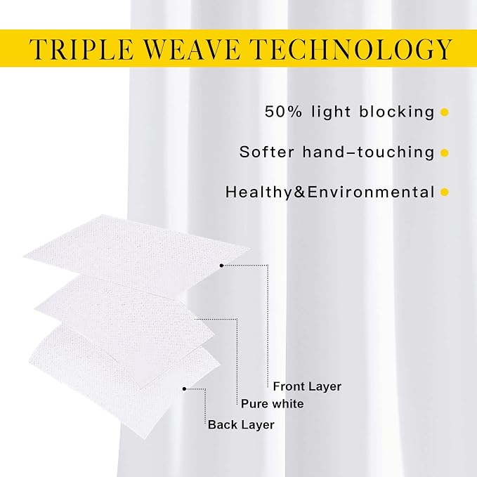 NICETOWN White Room Darkening Curtain Panels - Image 2