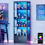 Lamtor 67-inch Glass Display Cabinet – Curio Cabinet by Lamtor