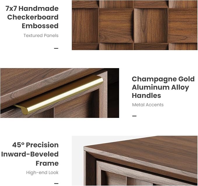 COLAMY TV Stand with Two Doors, Entertainment Center 59" with Adjustable - Image 5