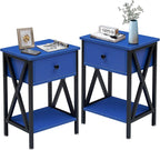 VECELO Nightstands Set of 2, Modern Bedside End Tables, Night Stands by VECELO
