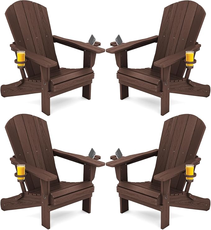 SERWALL Adirondack Chair with Cup Holders by SERWALL