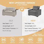 Large Size Convertible Sleeper Chair Futon Sofa Bed, Comfortable thick cushion - Image 7