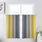 Grey and Yellow Ombre Blackout Curtains by ESTELARTEXTILER