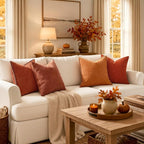 MIULEE Fall Decorative Lumbar Throw Pillow Covers 12x20 Inch Rust 2 Pack | - Image 6