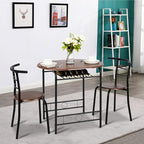 VINGLI 3 Piece Dining Set, Small Kitchen Table Set - Image 3