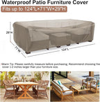 Mrrihand Heavy Duty Patio Furniture Covers, Outdoor Furniture Covers Waterproof - Image 2