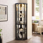 Anwick Corner Display Curio Cabinets by Anwick