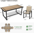 Jocoevol 7 Piece Patio Dining Set - Image 8