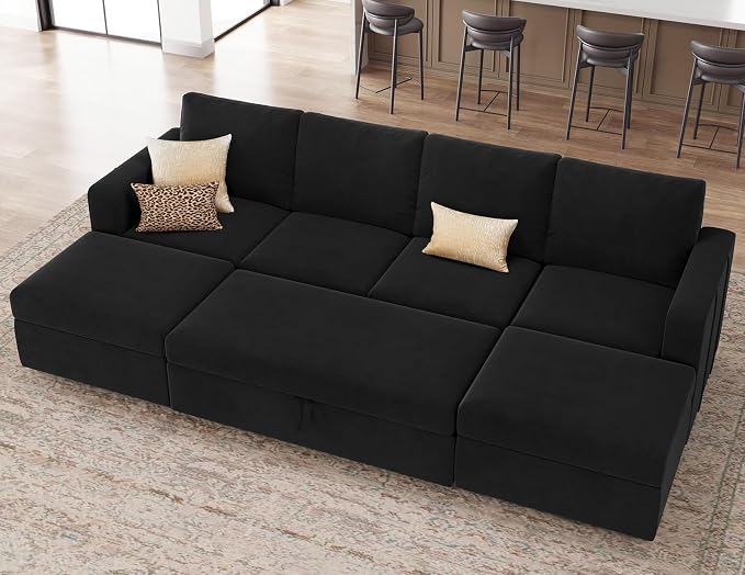 Belffin Modular Sectional Sleeper Sofa Bed by Belffin