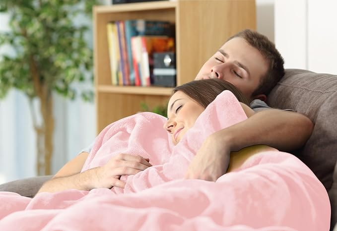 Utopia Bedding Ultra Soft Fleece Bed Blanket Queen Size Pink | Microfiber Plush - Image 7