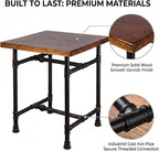 24 Inch Industrial Rustic Iron Pipe Entry Table, End Table, Coffee Table - Image 3