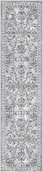 Yamaziot 2x8 Washable Hallway Runner Rug Non Slip Floral Carpet, Stain Resistant - Image 8