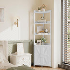 HOOBRO Corner Shelf with Storage, Tall Corner Cabinet, 5-Tier Bookshelf Stand - Image 4