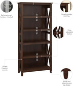 Bush Home Tall 5 Shelf Bookcase - Image 5