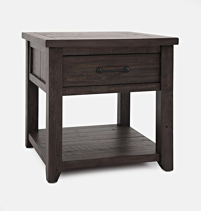 Jofran Madison County Harris End Table, Barnwood Brown - Image 8