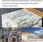 Luxury Marble Side Table, Square End Table - Image 3