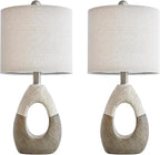 OYEARS 19” Boho Table Lamps Bedroom Living Room Set 2, Suitable - Image 6