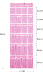 SAVERHO 2 Pack Hanging Shoe Organizer，Over Door Shoe Organizer - Image 2