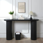 56" Wood Console Table for Entryway, Modern Sofa Table for Living Room by HanStrong