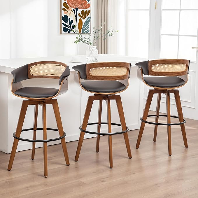Counter Height Bar Stools Set of 3 by KUNZENTLIVING