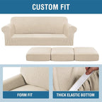 H.VERSAILTEX 4 Piece Stretch Couch Covers - Image 6