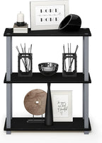 Furinno TURN-S-TUBE Storage Shelves, 3-Tier Book Shelf, Corner Shelf, Toolless - Image 4