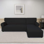 PureFit Stretch Sectional Couch Covers 2 pcs Non Slip L Shape Sofa Cover | - Image 2