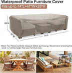 Mrrihand Heavy Duty Patio Furniture Covers, Outdoor Furniture Covers Waterproof - Image 2