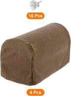 uxcell Stretch Armrest Covers Armchair Anti-Slip - Image 3