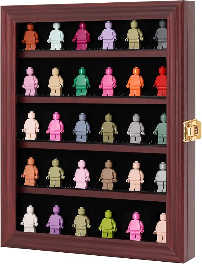 VERANI Minifigures Miniature Display Case Collectibles Display Box Wall Mount by VERANI