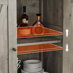 GarveeHome Small Storage Cabinet, Farmhouse Sideboard Buffet Cabinet - Image 4