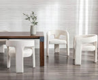VESCASA Velvet Barrel Dining Chair - Image 4