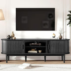 Decofy Mid Century TV Stand for TVs up to 80 Inches, Entertainment Center by Decofy