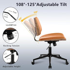 Modern Armless Office Chair - Image 4