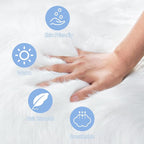 6ft Sheepskin Faux Fur White Round Rugs - Image 3