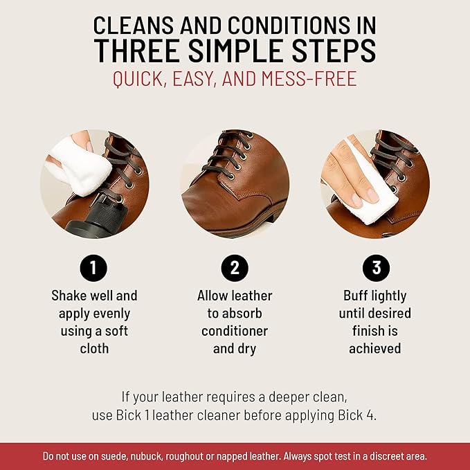 Bickmore Bick 4 Leather Conditioner and Leather Cleaner 2 oz - Image 4