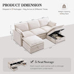 85.83" Modular Sectional Cloud Couches - Image 2