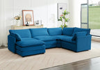 ROWHY 113'' Modular Sectional Cloud Couch, 5 Seater Corner Sofa Big Comfy - Image 7