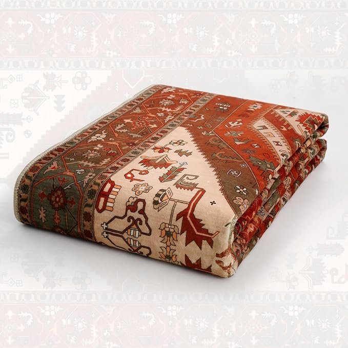 SERISSA 9x12 Washable Non Slip Boho Area Rug - Image 7