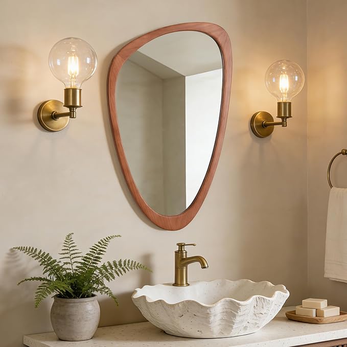 WallBeyond Asymmetrical Mirror, Irregular Wall Mirror, Wall Mirrors Decorative - Image 2