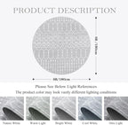 Lahome Moroccan Round Rugs 6Ft Washable Circle Area Rug - Image 2