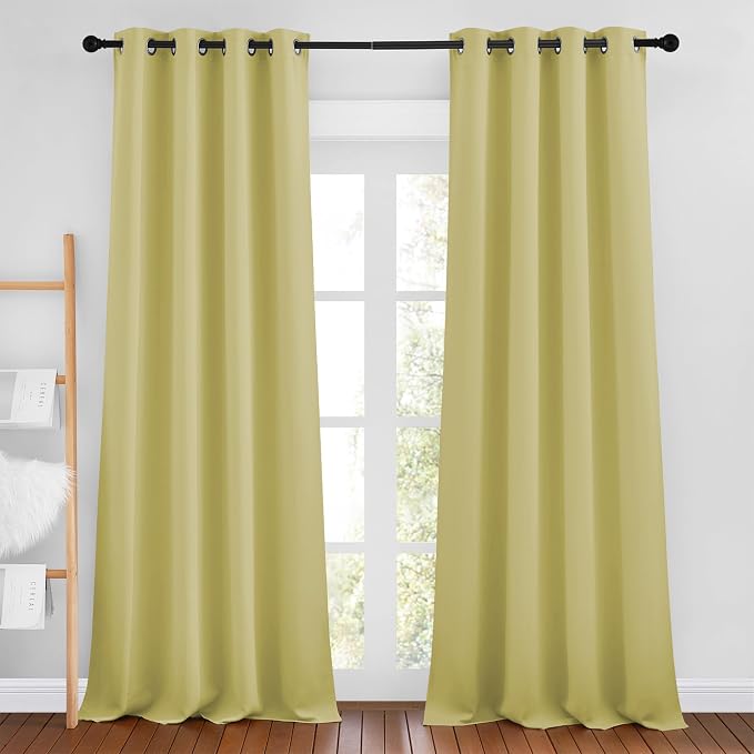 NICETOWN Room Darkening Curtains 90 inch Length by NICETOWN