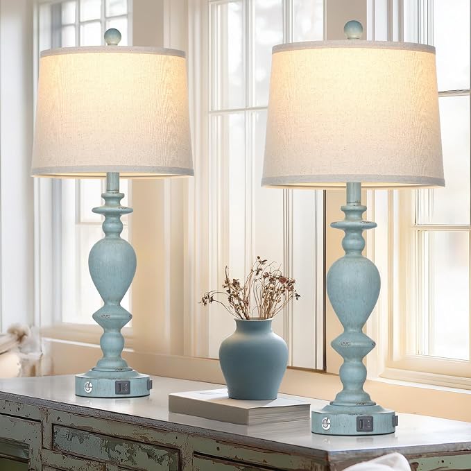 Cinkeda 27.5" Coastal Table Lamp - Image 4