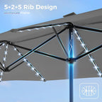SUPERJARE 13ft Outdoor Patio Umbrella - Image 8