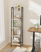 Hzuaneri Ladder Shelf, Bookshelf Bookcase, Freestanding Corner Storage Shelve - Image 7